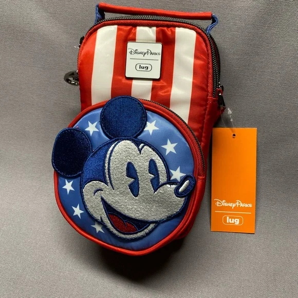 Lug Red and Blue Mickey Mouse Crossbody Bag - Picture 3 of 3